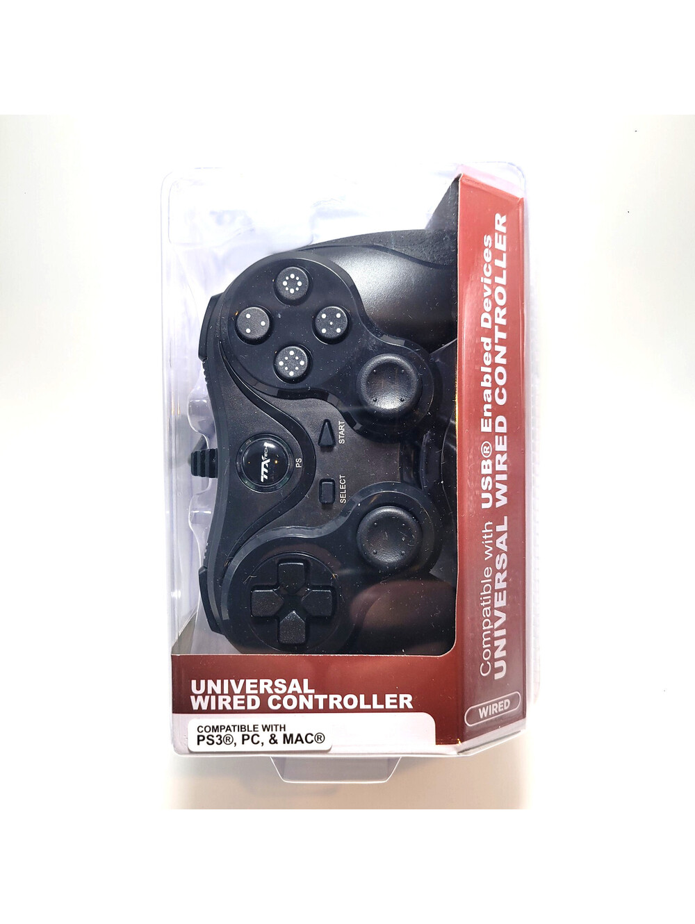 PlayStation 3 Wired Controller for PS3 / PC / USB TTX Tech - Black - NEW IN BOX!